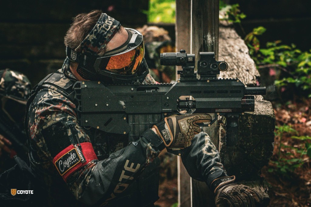 Tactical airsoft player at Coyote Field FTX
